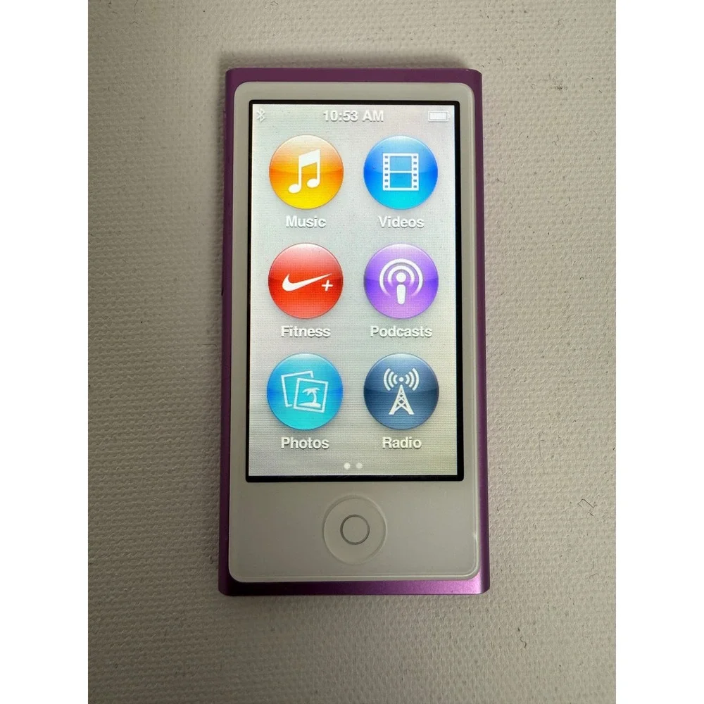Apple iPod Nano 7th Gen 16GB Purple A1446 MP3 Player Bluetooth Touchscreen